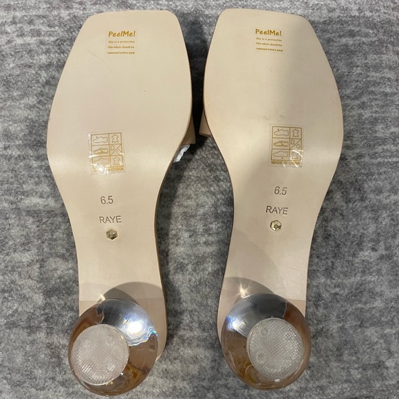 Raye Chorus Sandals with Clear Heel Bottom for Women, Size 6 1/2. - Picture 4 of 12